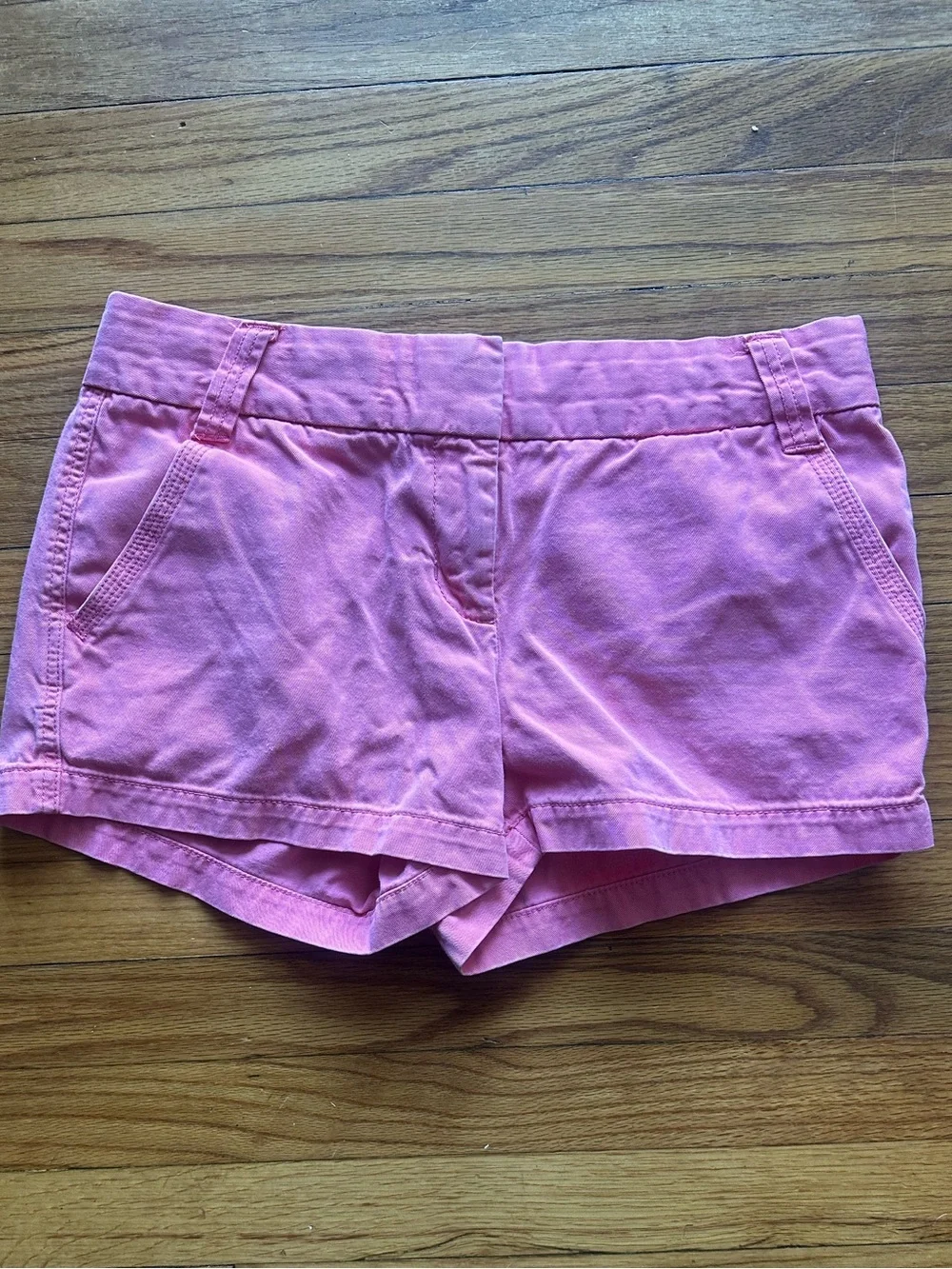 J.Crew Pink Chino Shorts City Fit Low Rise Cotton Twill Women’s Size 6